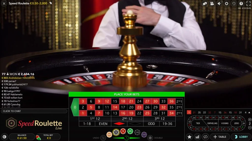 Speed Roulette казино 1вин